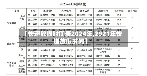 【快递放假时间表2024年,2921年快递放假时间】