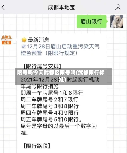 限号吗今天武都区限号吗(武都限行标准)-第2张图片