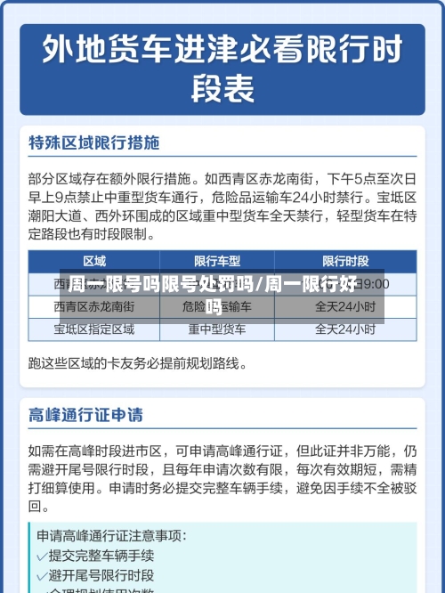 周一限号吗限号处罚吗/周一限行好吗-第2张图片