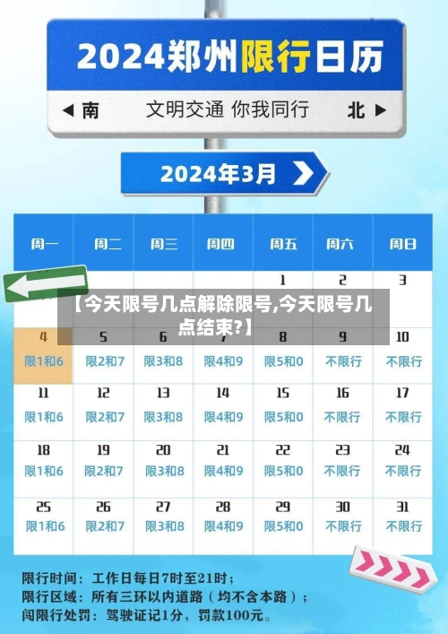 【今天限号几点解除限号,今天限号几点结束?】